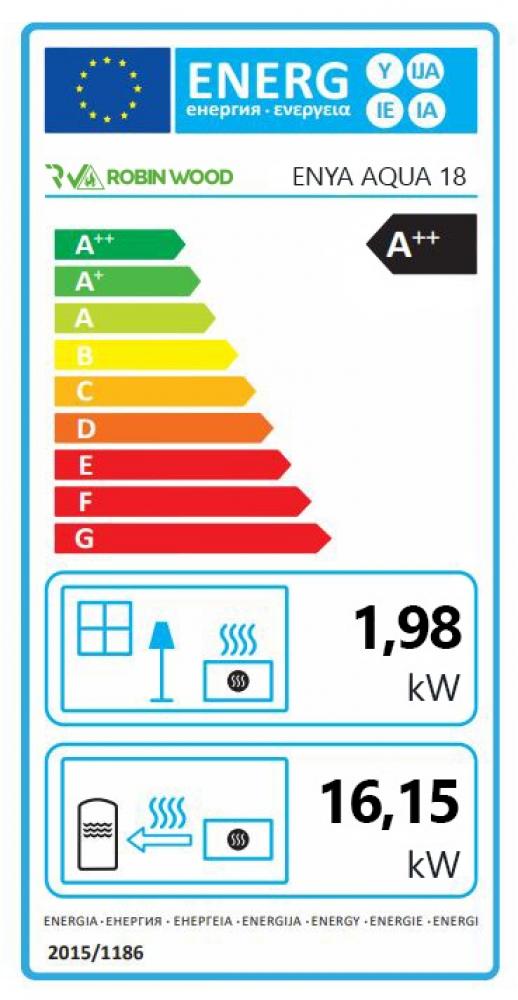 RobinWood Pelletkaminofen wasserführend Enya Aqua Weiss 12-30 kW<br>(Variante: 18 kW) RobinWood Pelletkaminofen wasserführend Enya Aqua Weiss 12-30 kW<br>(Variante: 18 kW)
